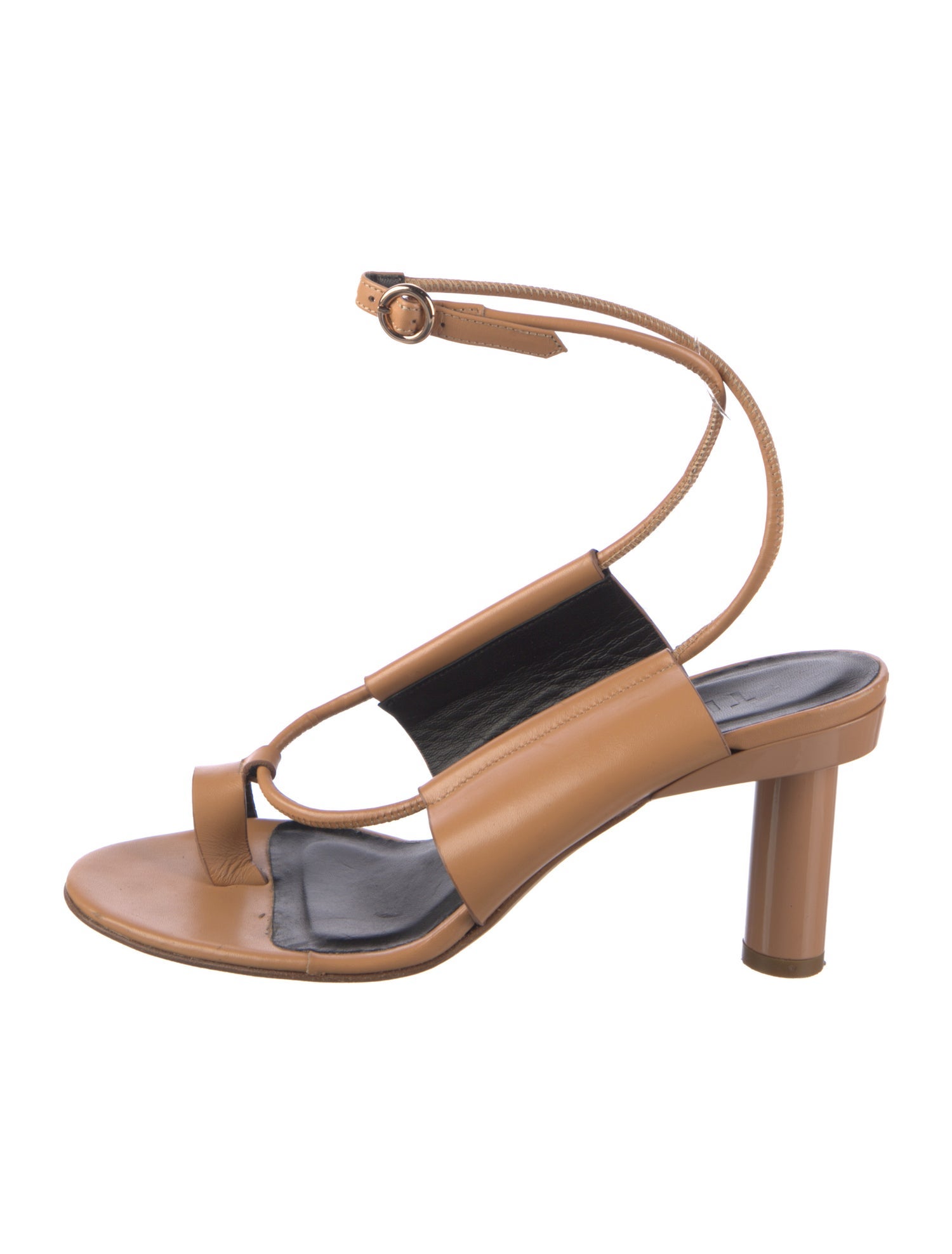 Tibi Leather Slingback Sandals
